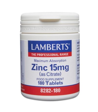 Zinc 15Mg 180comp Lamberts
