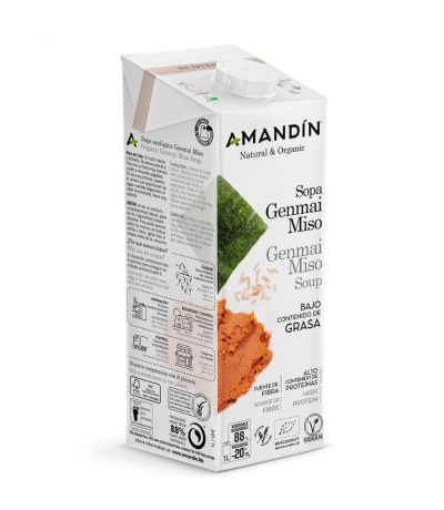 Sopa Genmai Miso SinGluten Eco Vegan 1L Amandin
