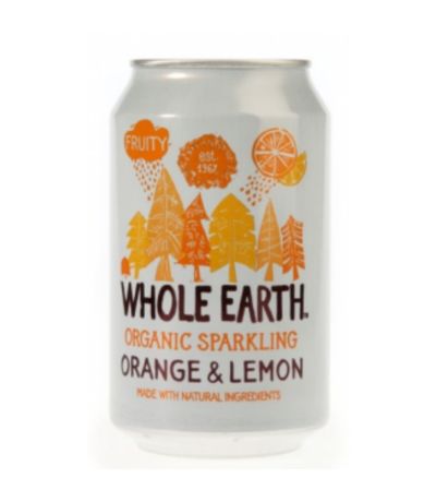 Refresco de Naranja y Limon Bio SinAzucar 330ml Whole Earth