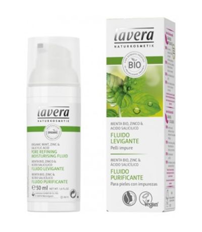 Fluido Hidratante Menta Purificante Bio Vegan 50ml Lavera