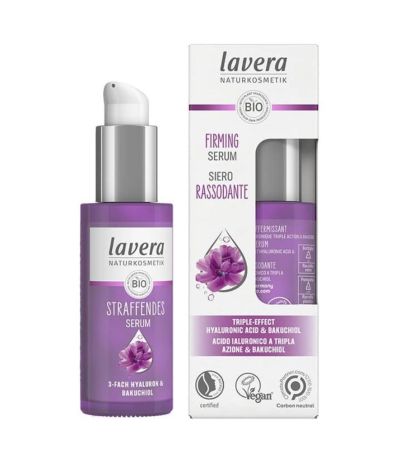 Serum Facial Reafirmante con Acido Hialuronico Vegan Bio 30ml Lavera