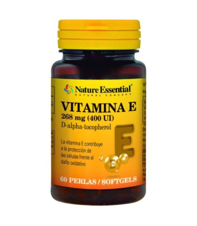 Vitamina E 268mg 400UI 60 perlas Nature Essential