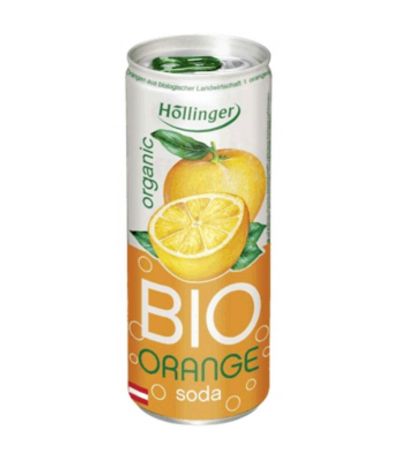 Refresco Naranja Lata Bio 250ml Hollinger