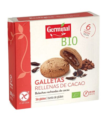 Galletas Rellenas de Cacao SinGluten Bio 200g Germinal