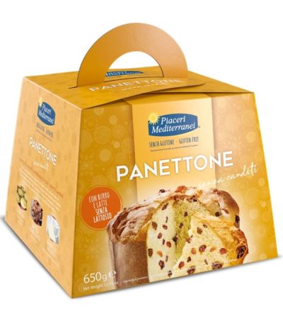 Panettone Clásico SinGluten 650gr Piaceri Mediterranei