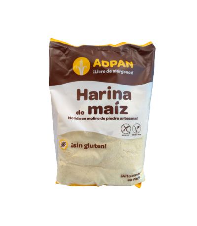 Harina de Maiz de Molino de Piedra SinGluten Vegan 1kg Adpan