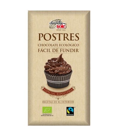 Chocolate para Fundir Especial Reposteria SinGluten Eco 200g Chocolates Sole