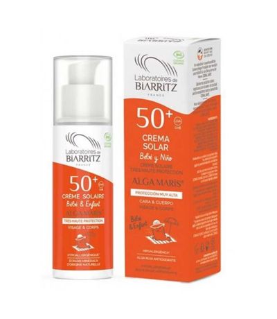 Protector Solar Niños Locion SPF50 Bio 100ml Biarritz