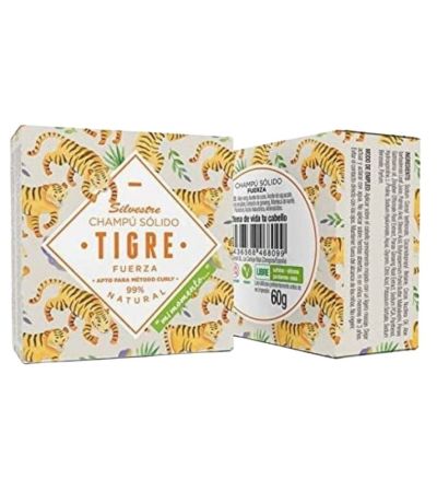 Champu Solido Tigre Fuerza Vegan 60g Silvestre