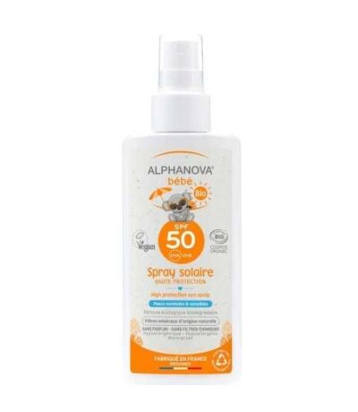 Spray Solar Bio Niño y Bebe SPF50 Bio 125ml Alphanova