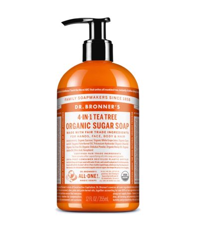 Jabon de azucar Arbol de Te Organico 710ml Dr. Bronners