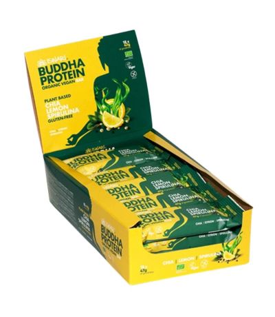 Barritas Buddha Protein Chia Limon Spirulina Bio Vegan 15uds Iswari