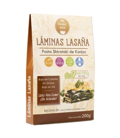 Laminas Lasaña SinGluten 200g The Konjac Shop