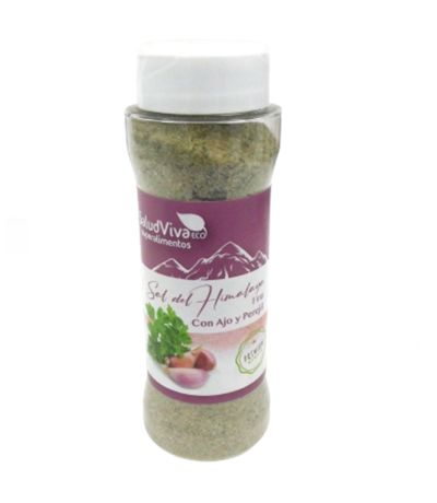Sal del Himalaya fina con Ajo y Perejil Eco 160g Salud Viva