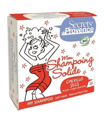 Champu Solido para Cabellos Secos Bio Vegan 85g Secrets de Provence