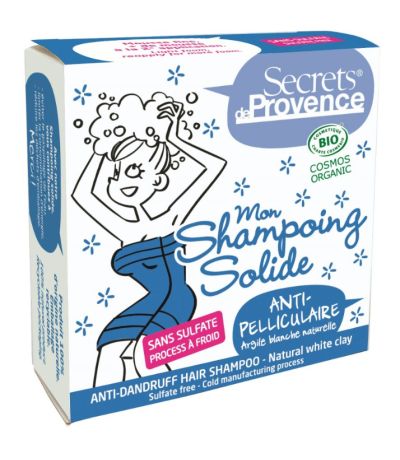 Champu Solido Anticaspa Bio Vegan 84g Secrets de Provence