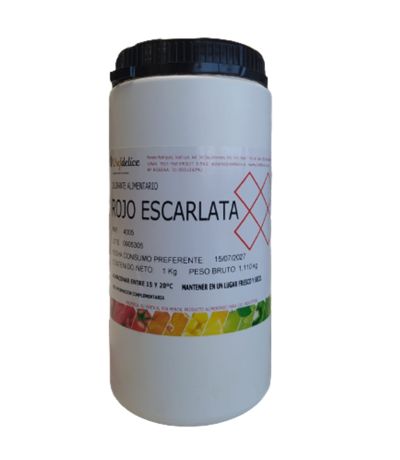 Colorante Alimentario Rojo Escarlata 1kg Chefdelice