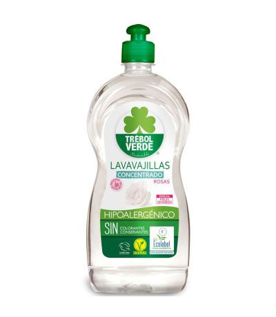Lavavajillas Concentrado Rosas Eco 750ml Trebol Verde