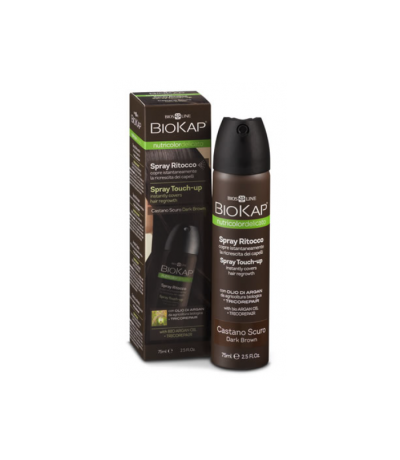 Spray Retoque Castaño Oscuro 75ml Biokap