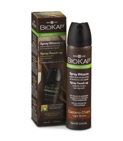 Spray Retoque Castaño Claro 75ml Biokap