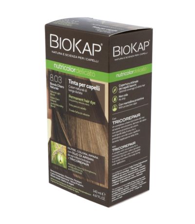 Tinte Delicato Rubio Claro Natural 8.03 140ml Biokap