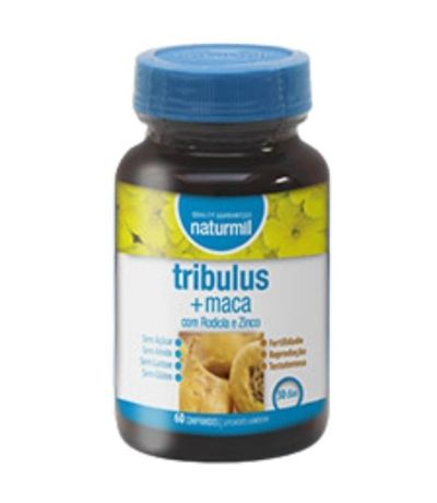 Tribulus  Maca con Rhodiola y Zinc SinGluten Vegan 60comp Naturmil