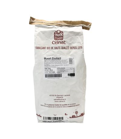 Muesli Estudiante Bio 3kg Celnat