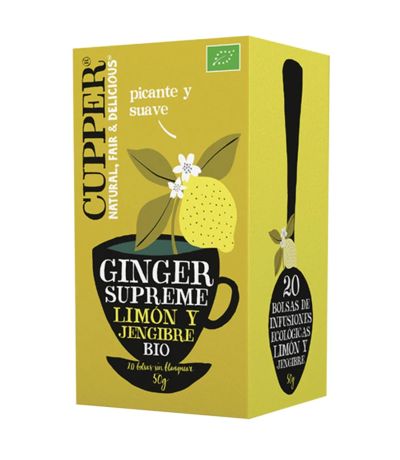 Infusion Limon y Jengibre Bio Vegan 20inf Cupper