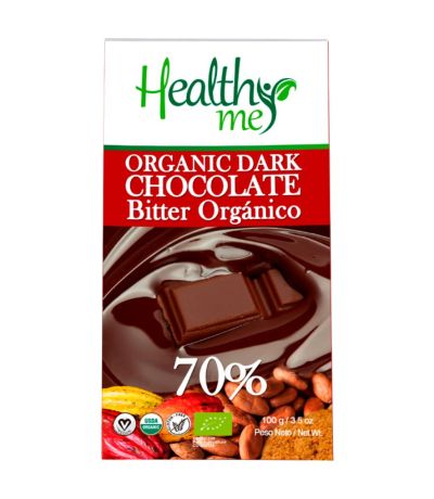 Choco Negro 70% SinGluten Bio 100g Healthy Me