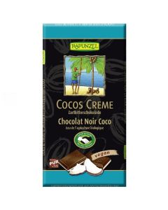 Chocolate relleno de crema coco 100g Rapunzel
